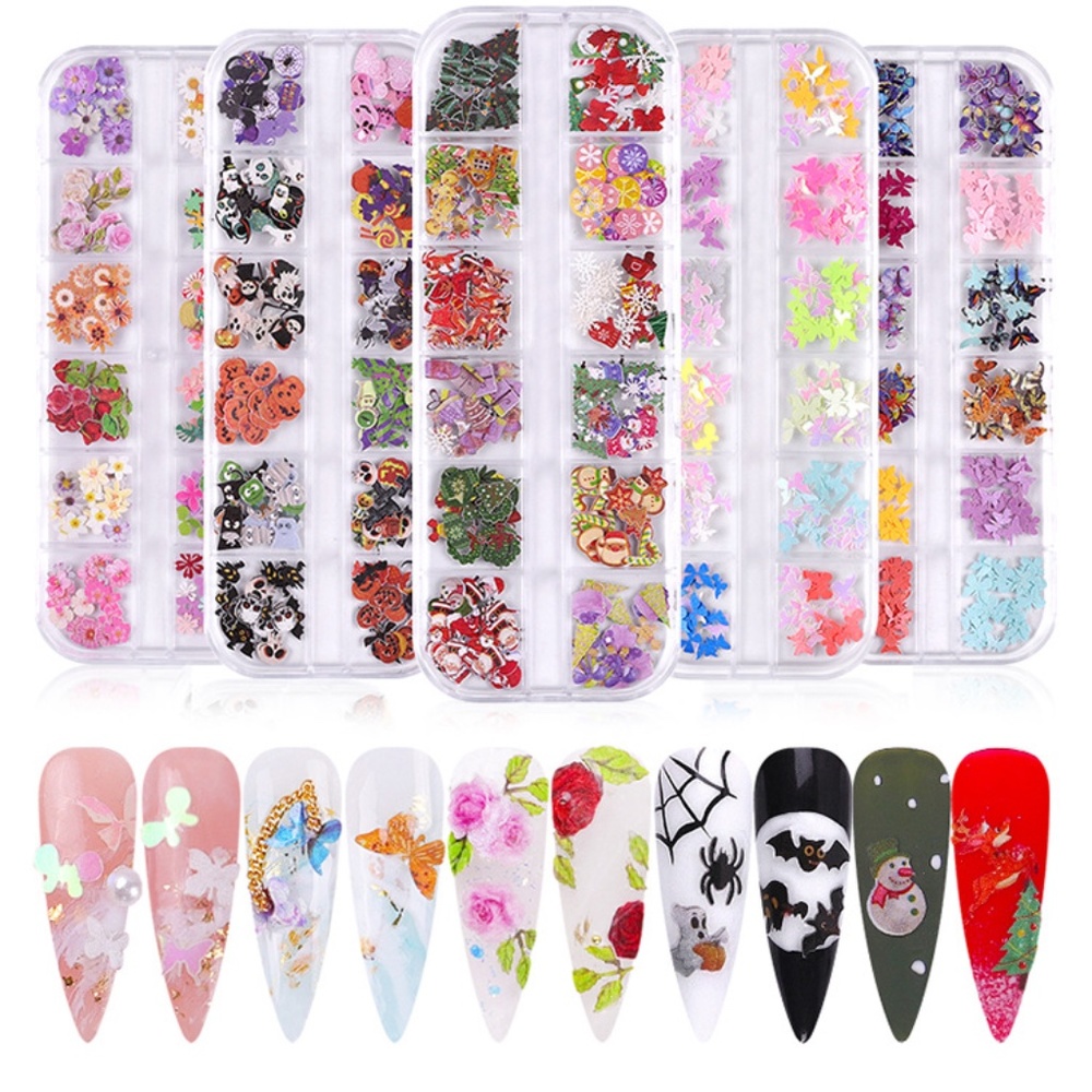 60 boxes 3D Nail Art Design-Holiday&More